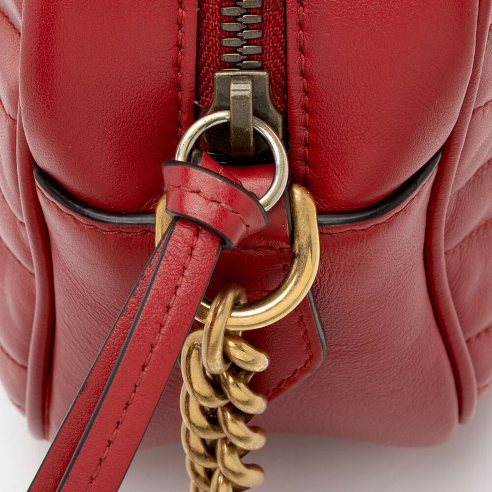 Gucci Matelasse Leather GG Marmont Small Camera Bag - Picture 9 of 14